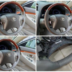 หุ้มพวงมาลัยหนังแท้ โตโยต้า คัมรี่ 2012